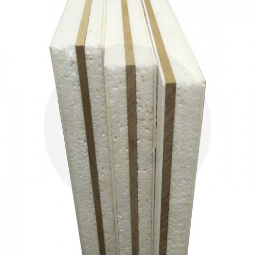 White Upvc Door Panel Reinforced Flat Foam Infill 28mm 24mm Thick